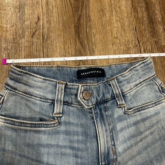 Aeropostale Light Blue High Waisted Flare Jeans Women’s 00 - Picture 6 of 7